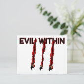 Übel im Inneren Postkarte (Stehend Vorderseite)