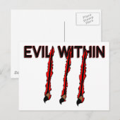 Übel im Inneren Postkarte (Vorne/Hinten)