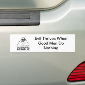 Übel kommt vorwärts, wenn gute Männer nichts tun Autoaufkleber (Auf Auto)