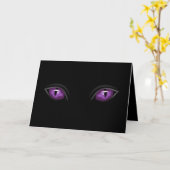 Übel Lila Augen Karte (Gelbe Blume)