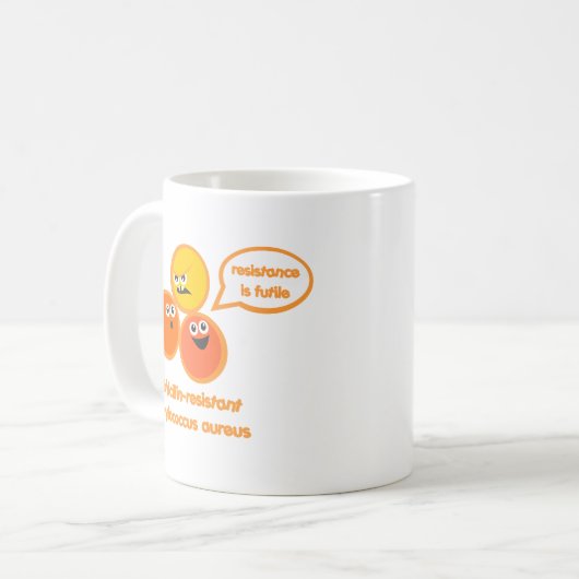 Übel MRSA Kaffeetasse (Vorderseite Links)