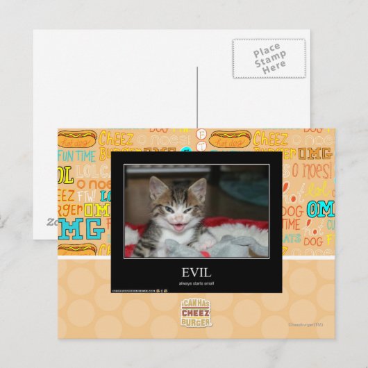 Übel Postkarte (Vorne/Hinten)