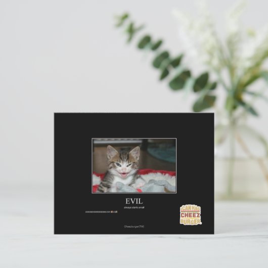 Übel Postkarte (Stehend Vorderseite)