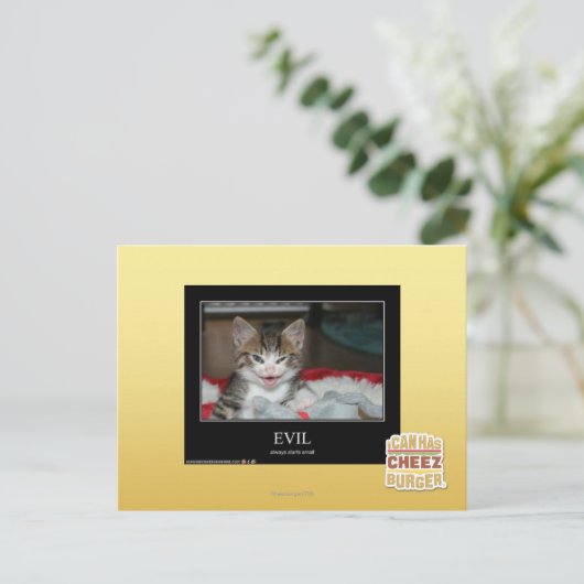 Übel Postkarte (Stehend Vorderseite)