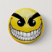 Übel-smileygesicht Button (Vorderseite)