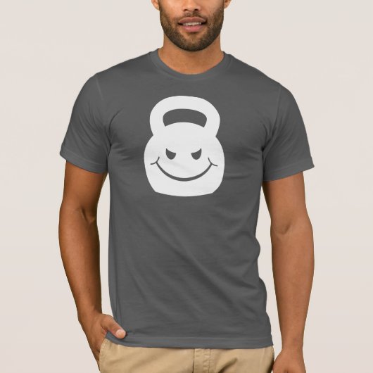 Übel smirking kettlebell T-Shirt (Vorderseite)