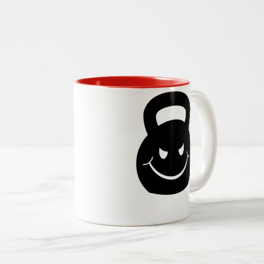 ÜBEL SMIRKING KETTLEBELL ZWEIFARBIGE TASSE (VorderseiteRechts)