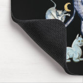 Übele mittelalterliche Katzen Mousepad (Ecke)