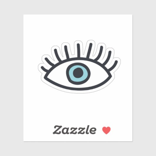 Übeles Auge Aufkleber (Blatt)