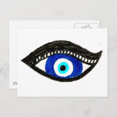 Übeles Auge Postkarte (Vorne/Hinten)