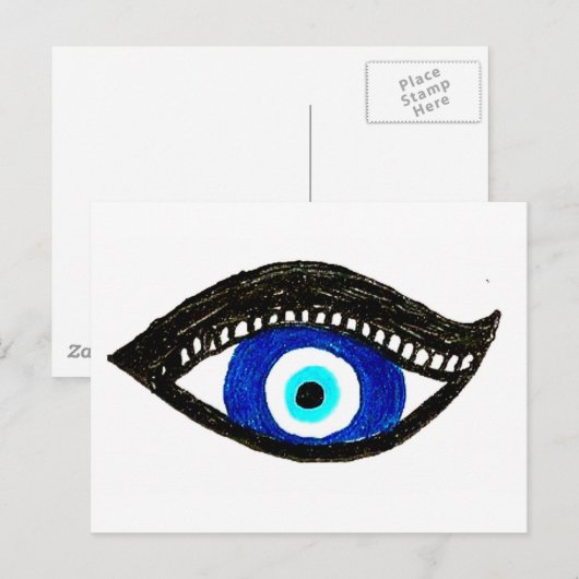 Übeles Auge Postkarte (Vorne/Hinten)