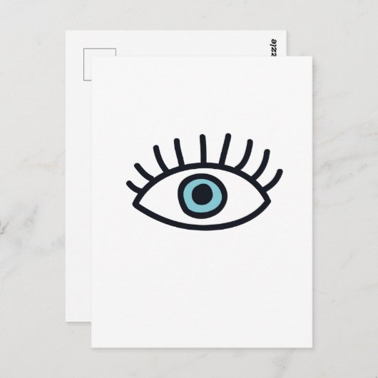 Übeles Auge Postkarte (Vorne/Hinten)