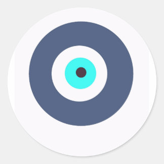 Übeles Auge Runder Aufkleber