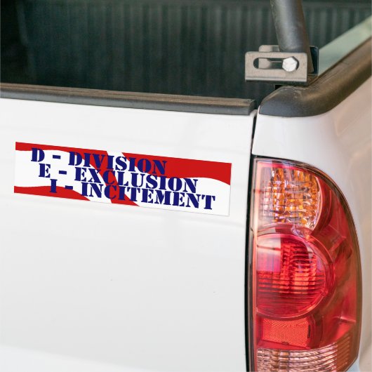 Übeles Gesicht der Ausschlussanstiftung der DEI-Di Autoaufkleber (Auf Lkw)