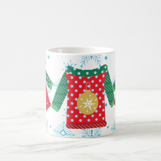 Übeles Sweater Snowflakes-Muster Kaffeetasse (Mittel)