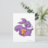 Übell Lila Postkarte (Stehend Vorderseite)