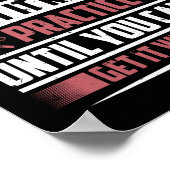 Üben, bis es keinen falschen Feuerwehrmann gibt Poster (Ecke)