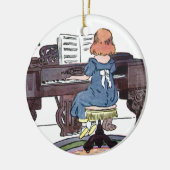 Üben des Klaviers Keramikornament (Links)