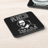 Üben oder nicht ausüben? - Shakespeare Getränkeuntersetzer (Linke Seite)