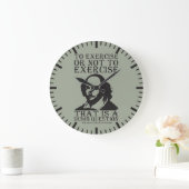Üben oder nicht ausüben? - Shakespeare Große Wanduhr (Zuhause)