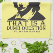 Üben oder nicht ausüben? - Shakespeare Küchentuch (Gefaltet)