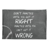 Üben Sie Baseball Motivierend Kissenbezug (Rückseite)