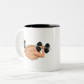 Üben Sie das Gehirn aus Zweifarbige Tasse (Vorderseite Links)