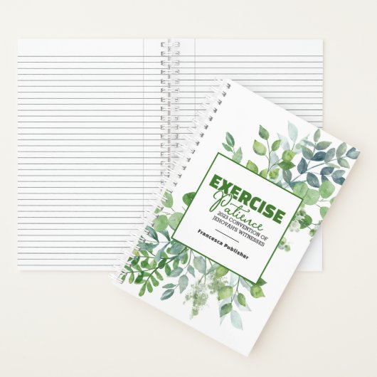 Üben Sie Geduld Convention Wasserfarbenwelt Notizblock (Innen)