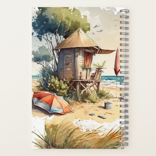 Üben Sie Geduld Tropical Beach 2023 Convention Notizblock (Rückseite)