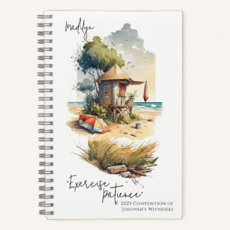 Üben Sie Geduld Tropical Beach 2023 Convention Notizblock