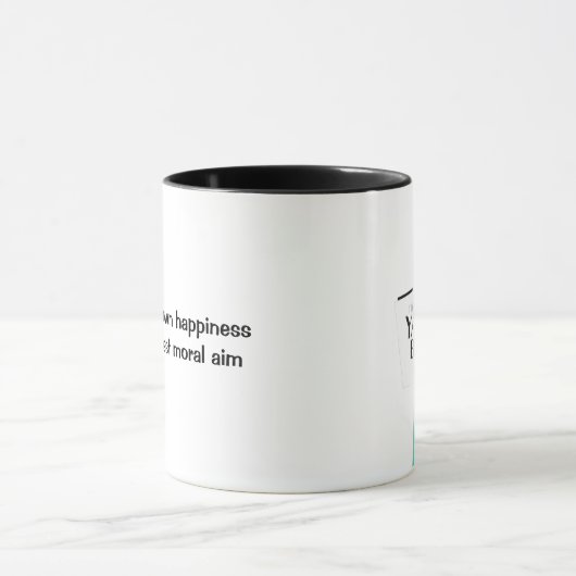 Üben Sie Ihr eigenes Glück aus Tasse (Zentrum)