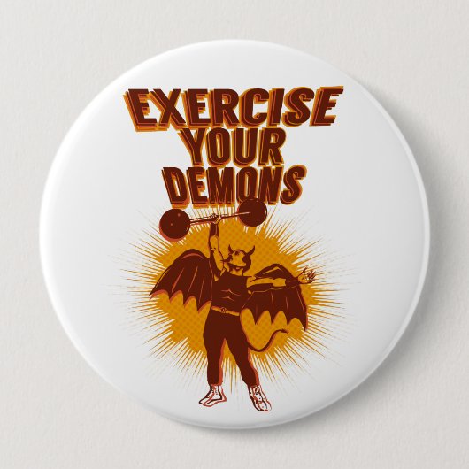 Üben Sie Ihre Dämonen Button (Vorderseite)