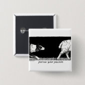 Üben Sie Ihre Leidenschaft Border-Collie aus Button (Vorne & Hinten)