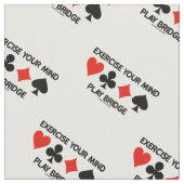 Üben Sie Ihre Mind Play Bridge Vier-Karten-Anzug a Stoff (Nahaufnahme)