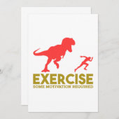 Üben Sie irgendeine erforderte Motivation aus Dankeskarte (Vorne/Hinten)