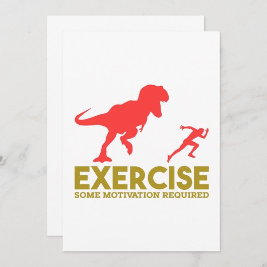 Üben Sie irgendeine erforderte Motivation aus Dankeskarte (Vorne/Hinten)