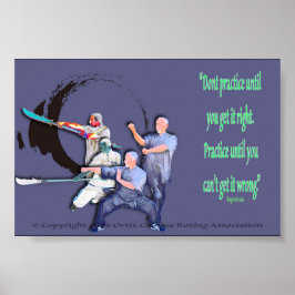 Üben Sie nicht, bis Sie es richtig machen Poster