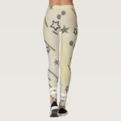 Üben Sie personalisierte Sternenmuster aus Leggings (Rückseite)