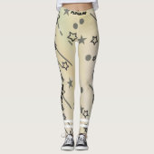 Üben Sie personalisierte Sternenmuster aus Leggings (Vorderseite)