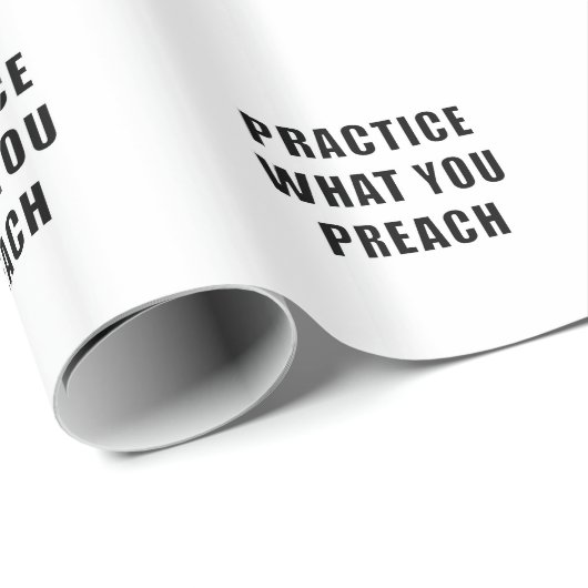 Üben Sie, was Sie predigen Geschenkpapier (Rolleneckpunkt)