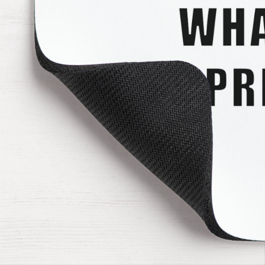 Üben Sie, was Sie predigen Mousepad (Ecke)