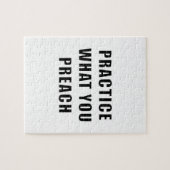 Üben Sie, was Sie predigen Puzzle (Horizontal)