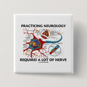 Übende Neurologie erfordert viel Nerv Button