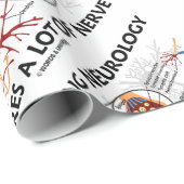 Übende Neurologie erfordert viel Nerv Geschenkpapier (Rolleneckpunkt)