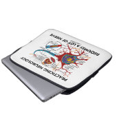 Übende Neurologie erfordert viel Nerv Laptopschutzhülle (Vorne Knopf)