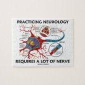 Übende Neurologie erfordert viel Nerv Puzzle (Horizontal)
