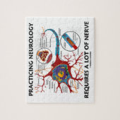 Übende Neurologie erfordert viel Nerv Puzzle (Vertikal)
