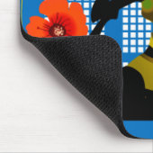 Übendes Yoga der Frau Mousepad (Ecke)