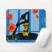 Übendes Yoga der Frau Mousepad (Mit Mouse)