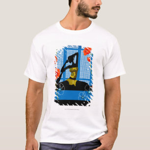 Übendes Yoga der Frau T-Shirt